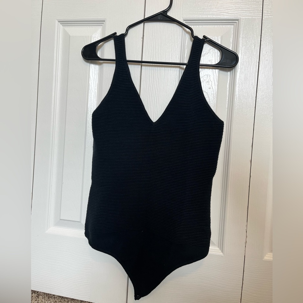 Abercrombie and Fitch Black Bodysuit (thick/sweater material)